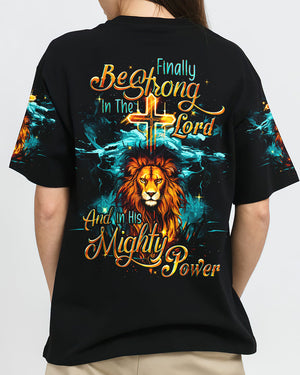Be Strong In The Lord Lion Women's All Print Shirt - Tyqy0610232