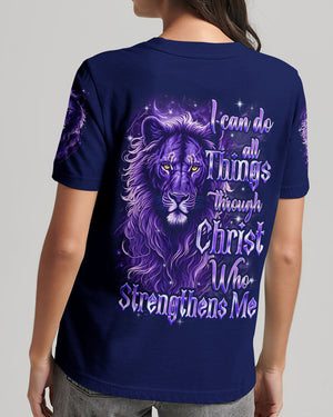 I Can Do All Things Lion Women's All Over Print Shirt - Tyqy0909251
