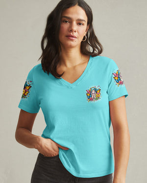 Blessed By God Cross Women's All Over Print Shirt - Tyqy0909253