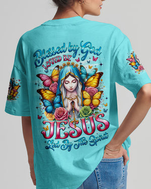 Blessed By God Cross Women's All Over Print Shirt - Tyqy0909253