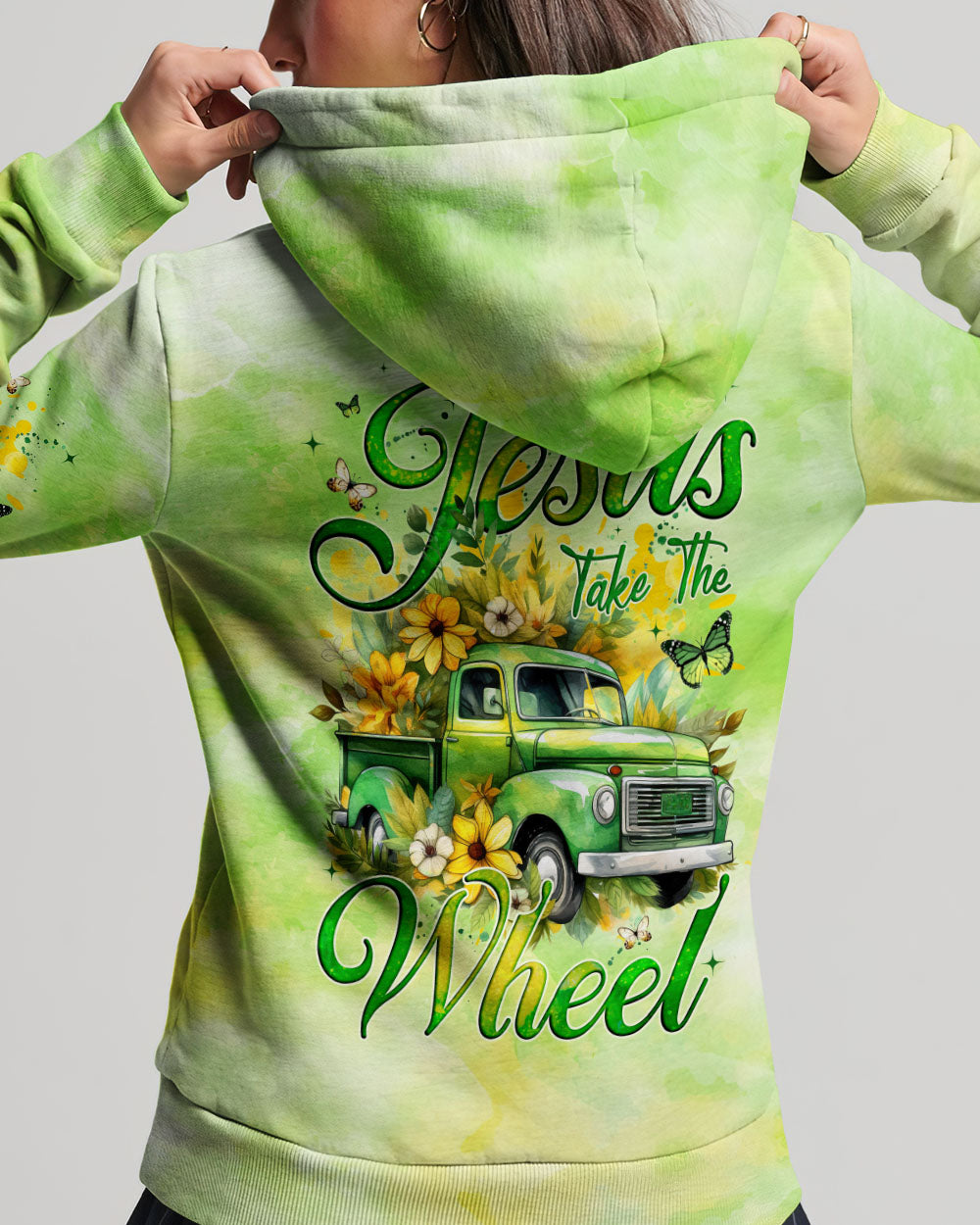 Jesus Take The Wheel Woman's All Over Print Shirt - Tyqy1001253