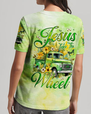 Jesus Take The Wheel Woman's All Over Print Shirt - Tyqy1001253