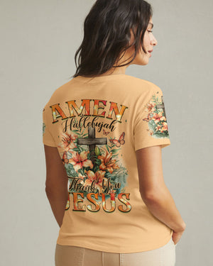 Thank You Jesus Women's All Over Print Shirt - Tyqy1009244