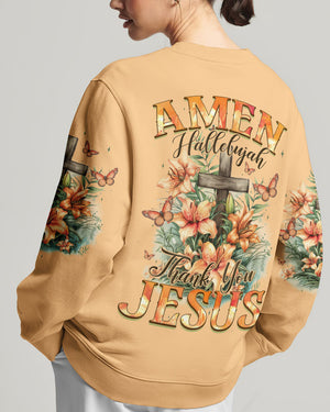 Thank You Jesus Women's All Over Print Shirt - Tyqy1009244