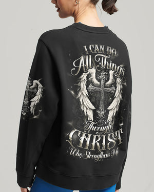I Can Do All Things Cross Wings Women's All Over Print Shirt - Tyqy1102262
