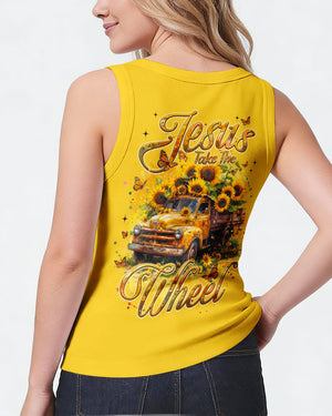 Jesus Take The Wheel Sunflower Women's All Over Print Shirt - Tyqy1104252