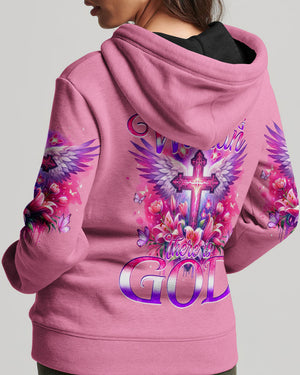 Behind Every Strong Woman There Is God Women's All Over Print Shirt - Tyqy1106241