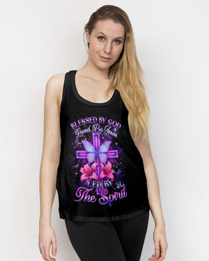 Blessed By God Cross Women's All Over Print Shirt - Tyqy1110253
