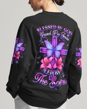 Blessed By God Cross Women's All Over Print Shirt - Tyqy1110253