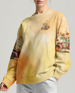 Jesus Take The Wheel Autumn Truck All Over Print Shirt - Tyqy1308242