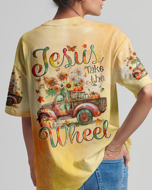 Jesus Take The Wheel Autumn Truck All Over Print Shirt - Tyqy1308242