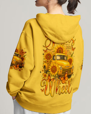 Jesus Take The Wheel Sunflower Women's All Over Print Shirt - Tyqy1309251
