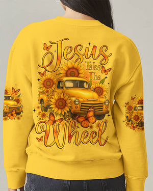Jesus Take The Wheel Sunflower Women's All Over Print Shirt - Tyqy1309251