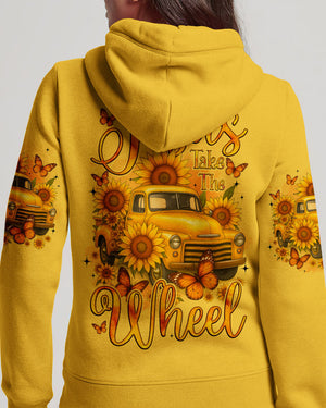 Jesus Take The Wheel Sunflower Women's All Over Print Shirt - Tyqy1309251