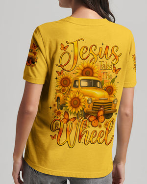 Jesus Take The Wheel Sunflower Women's All Over Print Shirt - Tyqy1309251