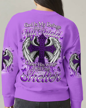 God Is My Refuge Women's All Over Print Shirt - Tyqy1509252