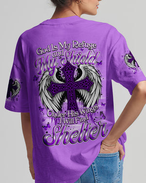 God Is My Refuge Women's All Over Print Shirt - Tyqy1509252