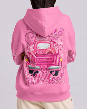 Jesus Take The Wheel Breast Cancer Awareness Women's All Over Print Shirt - Tyqy1607262