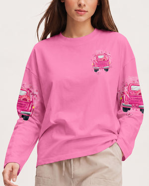 Jesus Take The Wheel Breast Cancer Awareness Women's All Over Print Shirt - Tyqy1607262