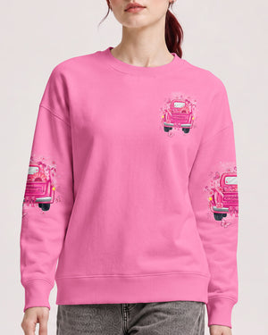 Jesus Take The Wheel Breast Cancer Awareness Women's All Over Print Shirt - Tyqy1607262