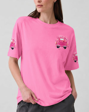 Jesus Take The Wheel Breast Cancer Awareness Women's All Over Print Shirt - Tyqy1607262