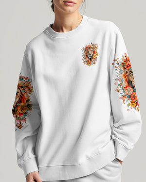 God Grant Me Peace Lion All Women's Over Print Shirt - Tyqy1809241