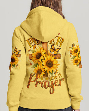 If Words Have Power Imagine A Prayer Sunflower Women's All Over Print Shirt - Tyqy1810251