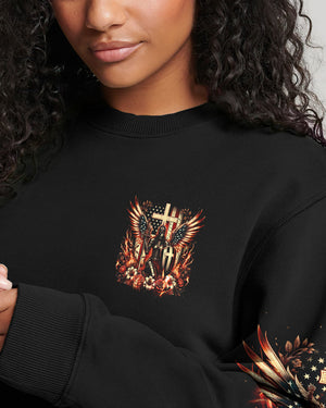 I Became God's Warrior Women's All Over Print Shirt - Tyqy1906241