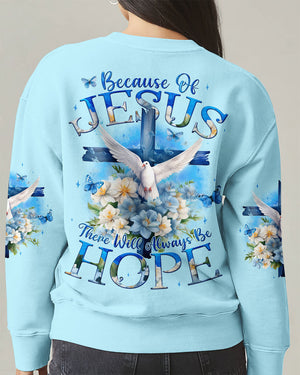 Because Of Jesus Women All Over Print Shirt - Tyqy1911243