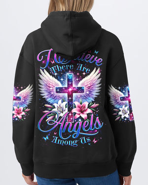 I Believe There Are Angels Among Us Women's All Over Print Shirt - Tyqy2102253