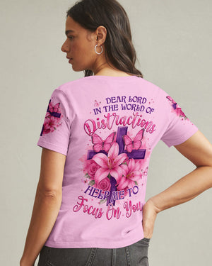 Dear Lord Help Me To Focus On You Women's All Over Print Shirt - Tyqy2204252