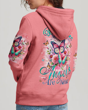 Butterflies Appear When Angels Are Near Women's All Over Print Shirt - Tyqy2301251