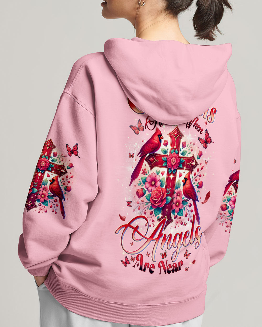 When Cardinals Appear Angels Are Near Women's All Over Print Shirt - Tyqy2402252