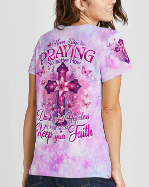 Keep Your Faith Women's All Over Print Shirt - Tyqy2405241