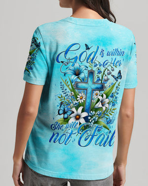 God Is Within Her Women's All Over Print Shirt - Tyqy2408241