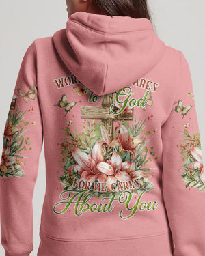 Give All Your Worries And Cares To God Women's All Over Print Shirt - Tyqy2703242