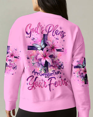 God's Plans Are Greater Than Your Fears Women's All Over Print Shirt - Tyqy2906262