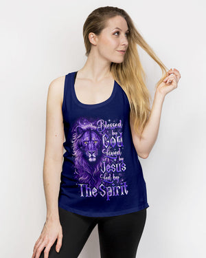 Blessed By God Loved By Jesus Lion Women's All Over Print Shirt - Tyqy3107252