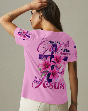 Just A Girl Who Loves Jesus Women's All Over Print Shirt - Tytd0207252