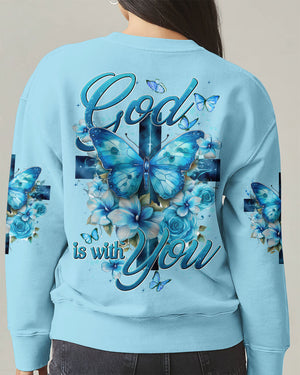 God Is With You Women's All Over Print Shirt - Tytd0402252