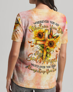 God's Angels Watch Over You Women's All Over Print Shirt - Tytd0409242