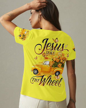 Jesus Take The Wheel Tulip Women's All Over Print Shirt - Tytd0812251