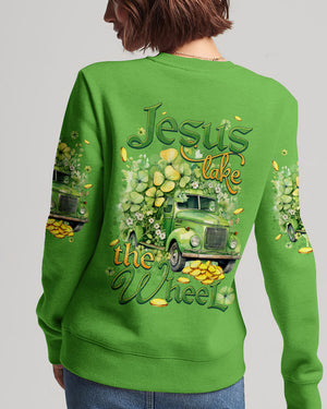 Jesus Take The Wheel Patrick's Day Women's All Over Print Shirt - Tytd0901242