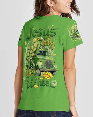Jesus Take The Wheel Patrick's Day Women's All Over Print Shirt - Tytd0901242