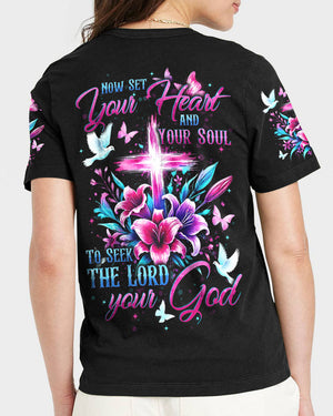 Now Set Your Heart And Soul To Seek The Lord Women's All Over Print Shirt - Tytd1007241