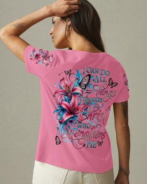 I Can Do All Things Lilies Women's All Over Print Shirt - Tytd11022611