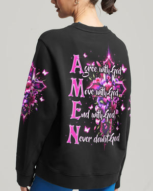 Amen Women's All Over Print Shirt - Tytd1206242