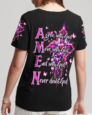 Amen Women's All Over Print Shirt - Tytd1206242