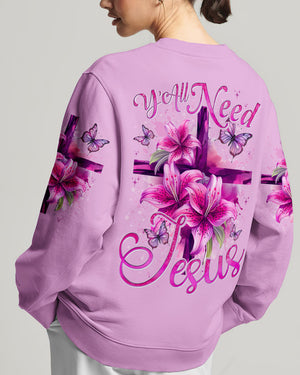 Y'all Need Jesus Women's All Over Print Shirt - Tytd1507241