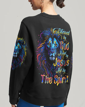 Blessed By God Lion Women's All Over Print Shirt - Tytd1509251